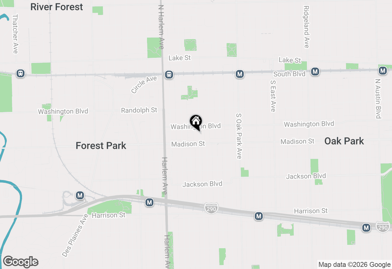 Map of 425 Home Avenue #3G, Oak Park, IL 60302