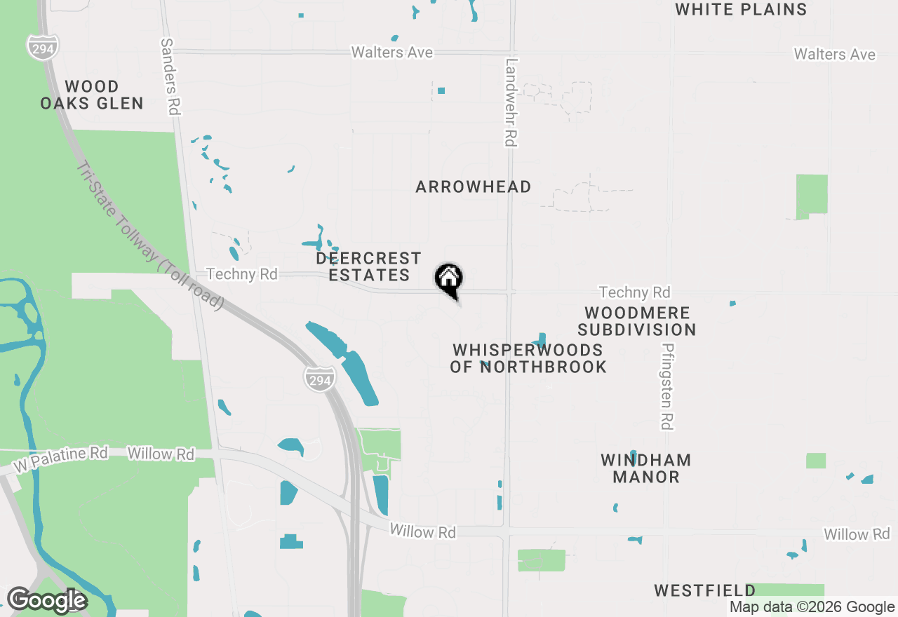 Map of 3360 Lake Knoll Drive, Northbrook, IL 60062