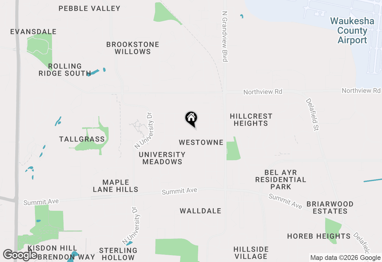 Map of 2115 Oaklawn Ave, Waukesha, WI 53188