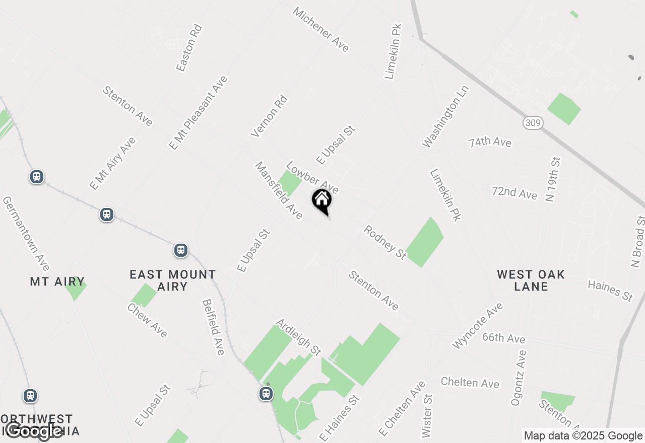 Map of 1505 E Barringer Street, Philadelphia, PA 19150