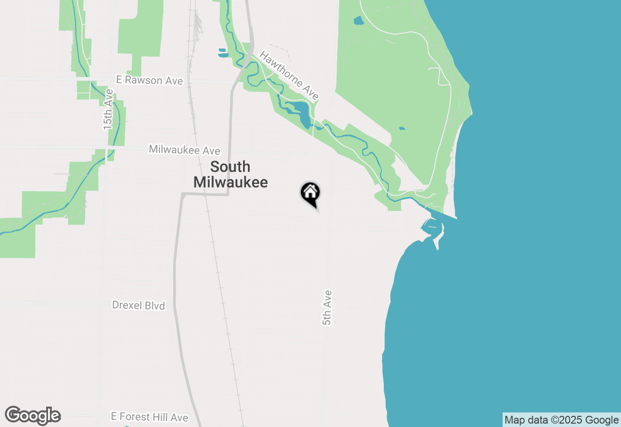 Map of 605 Montana Ave, South Milwaukee, WI 53172