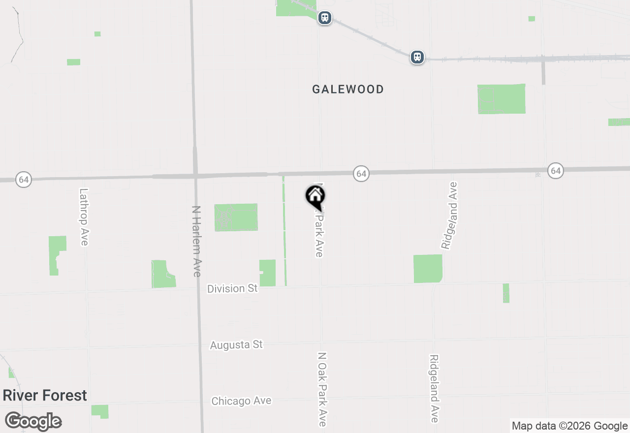 Map of 1123 N Oak Park Avenue, Oak Park, IL 60302
