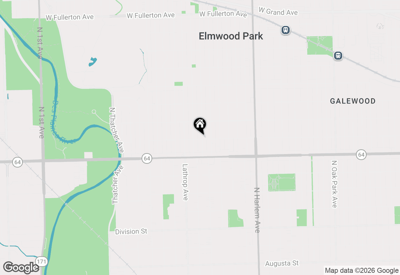 Map of 7500 W Wabansia Avenue, Elmwood Park, IL 60707
