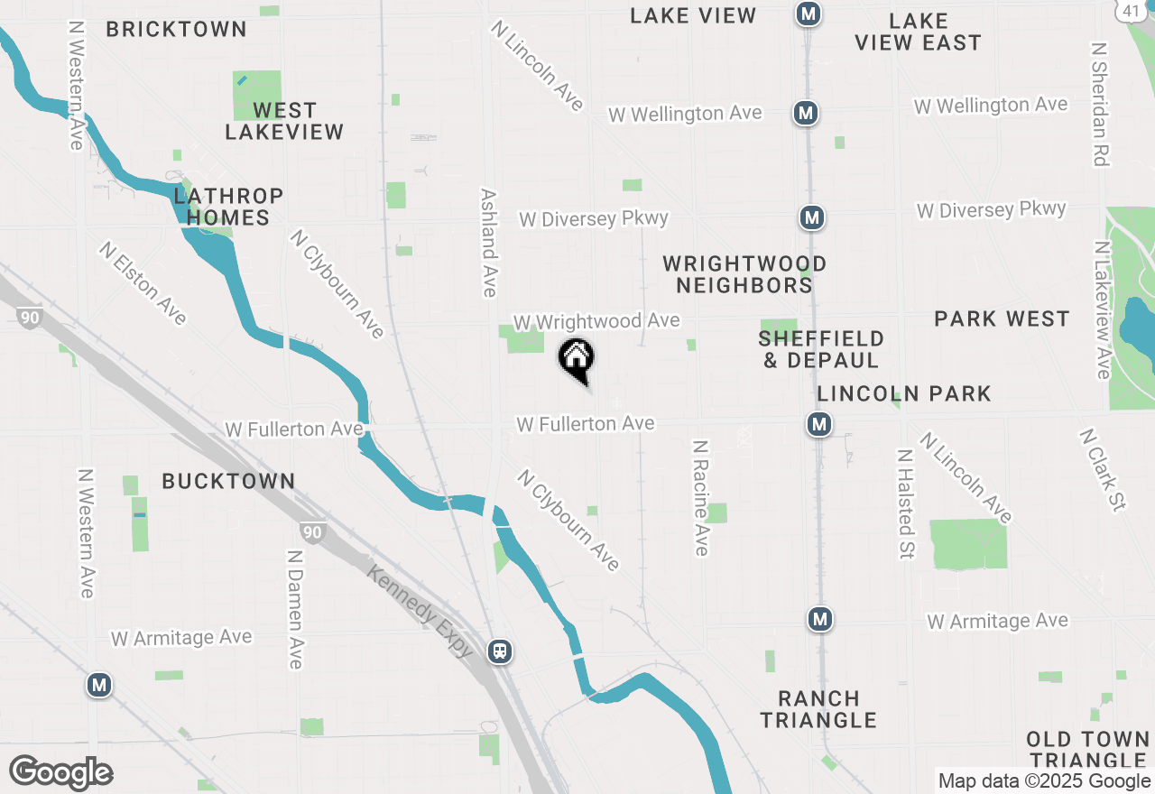 Map of 2433 N Janssen Avenue #1F, Chicago, IL 60614