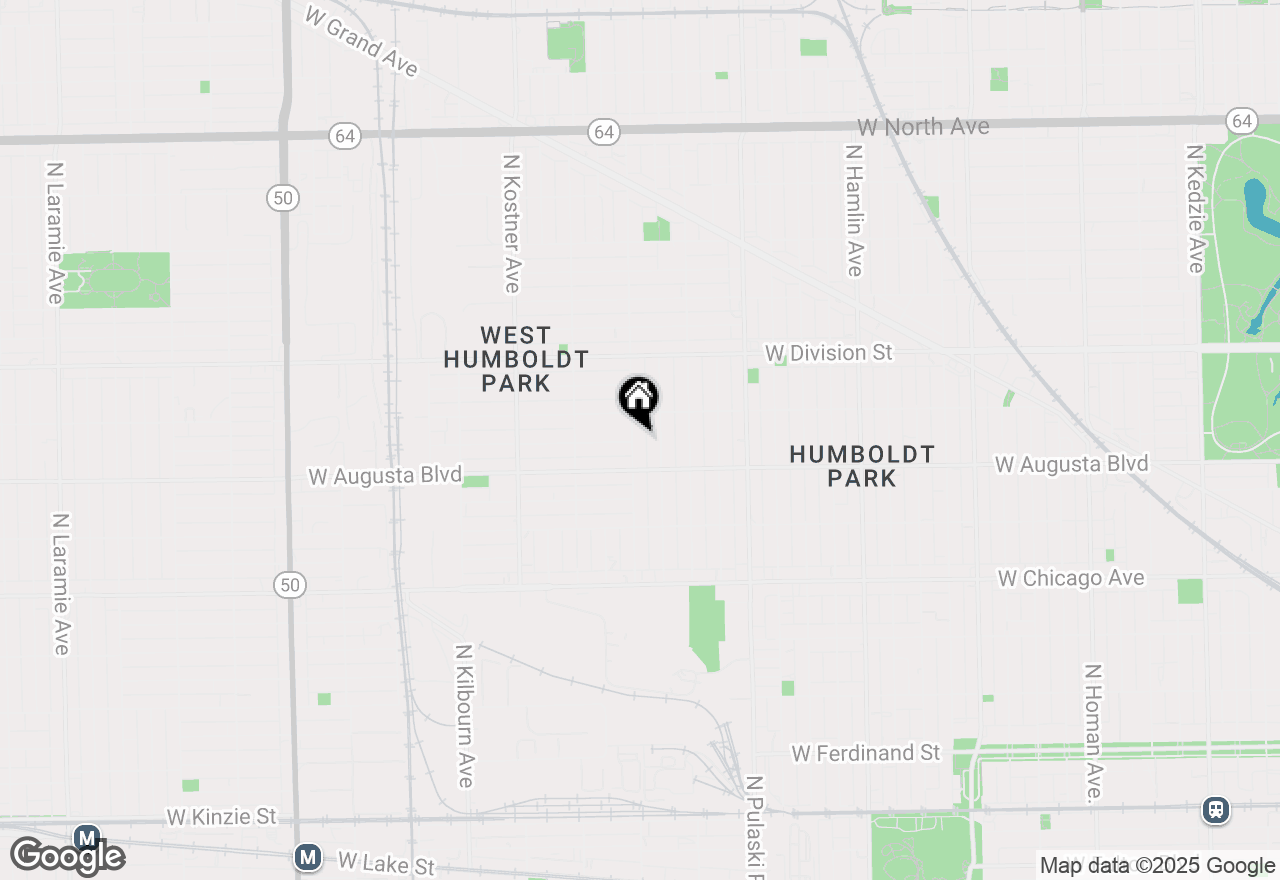 Map of 1031 N Keeler Avenue, Chicago, IL 60651