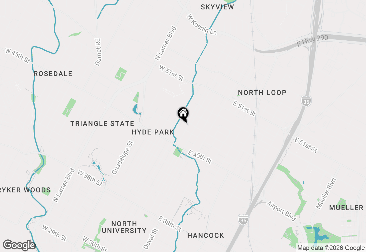 Map of 106 E 46th St #B, Austin, TX 78751