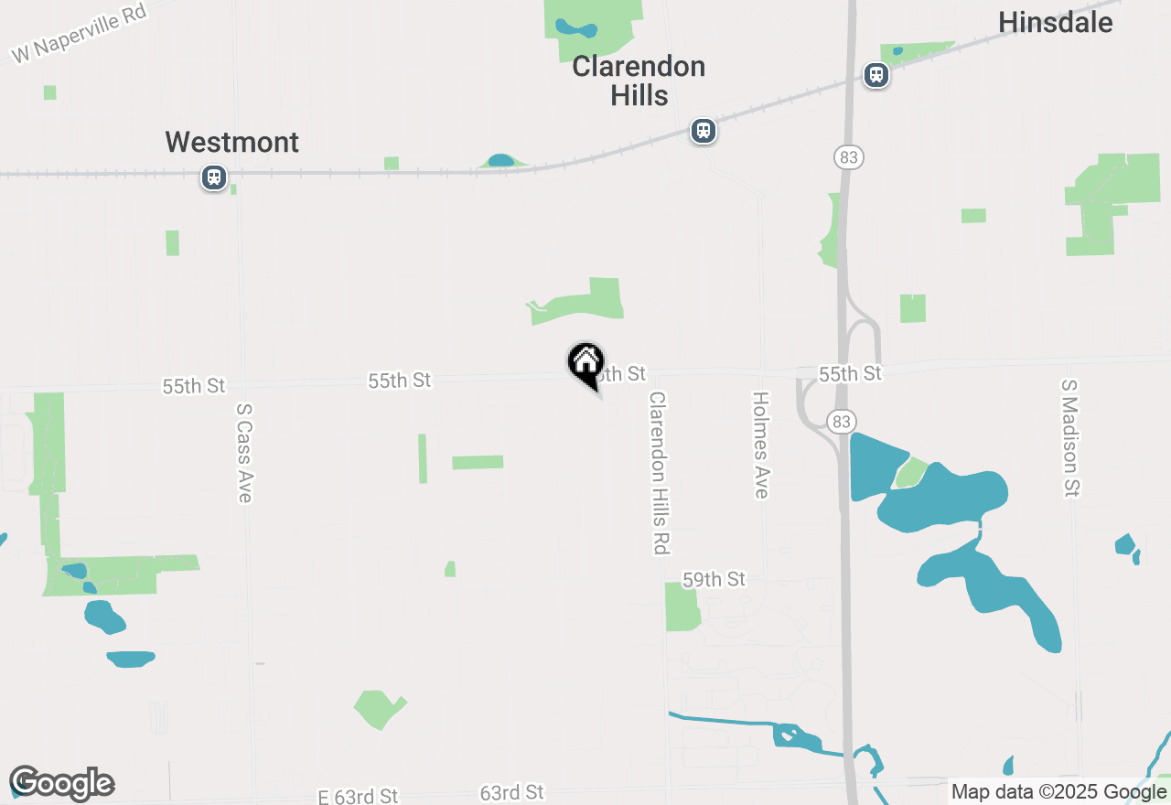 Map of 5525 Virginia Avenue, Clarendon Hills, IL 60514