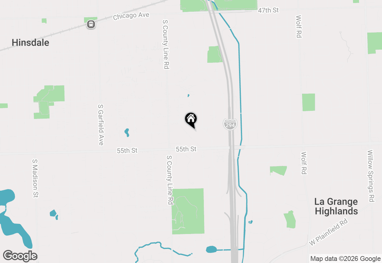 Map of 909 Cleveland Road, Hinsdale, IL 60521