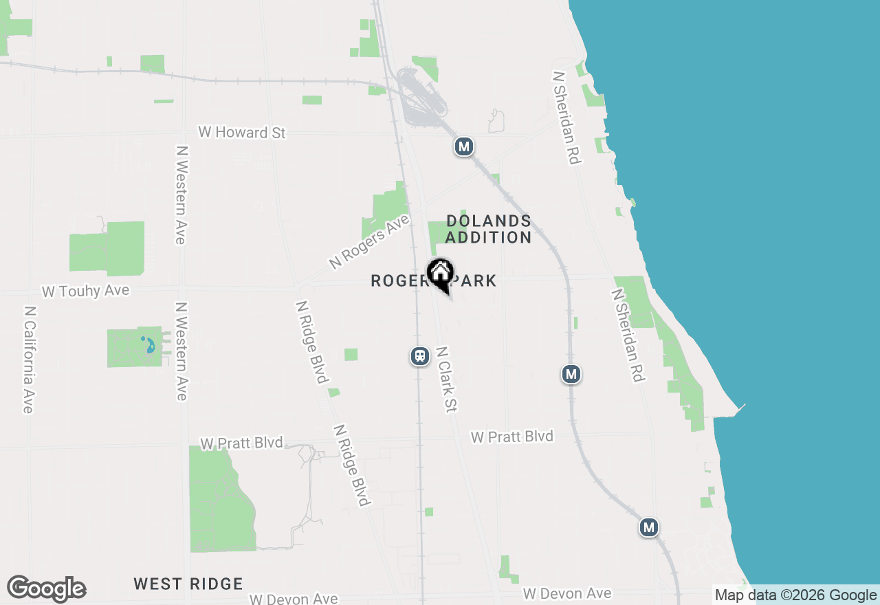 Map of 1742 W Estes Avenue #211, Chicago, IL 60626