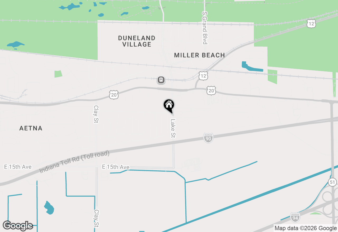 Map of 1021 Hamilton Place, Gary, IN 46403