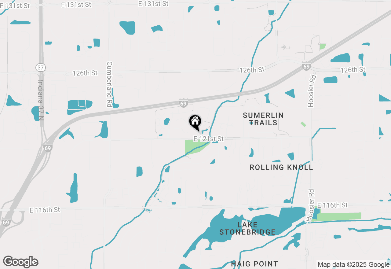 Map of 12126 Blue Springs Lane, Fishers, IN 46037