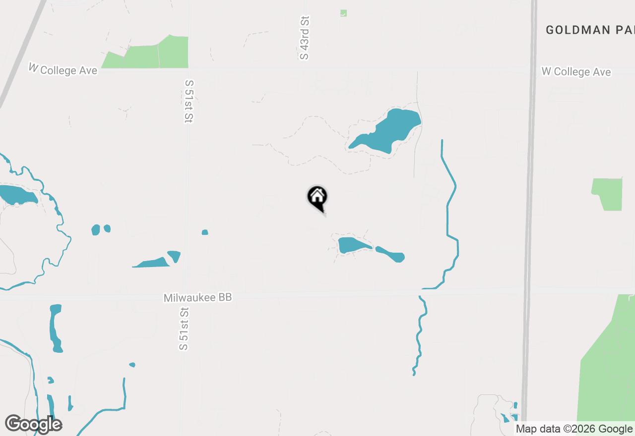 Map of 4203 W Tumblecreek Ct, Franklin, WI 53132