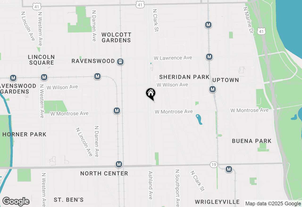 Map of 4441 N Ashland Avenue #101, Chicago, IL 60640