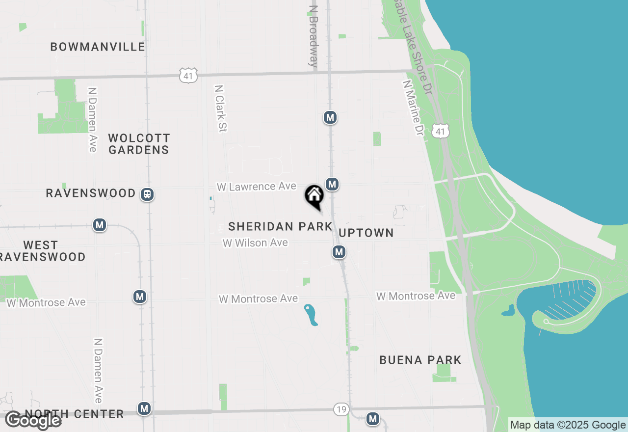 Map of 1207 W Leland Avenue, Chicago, IL 60640