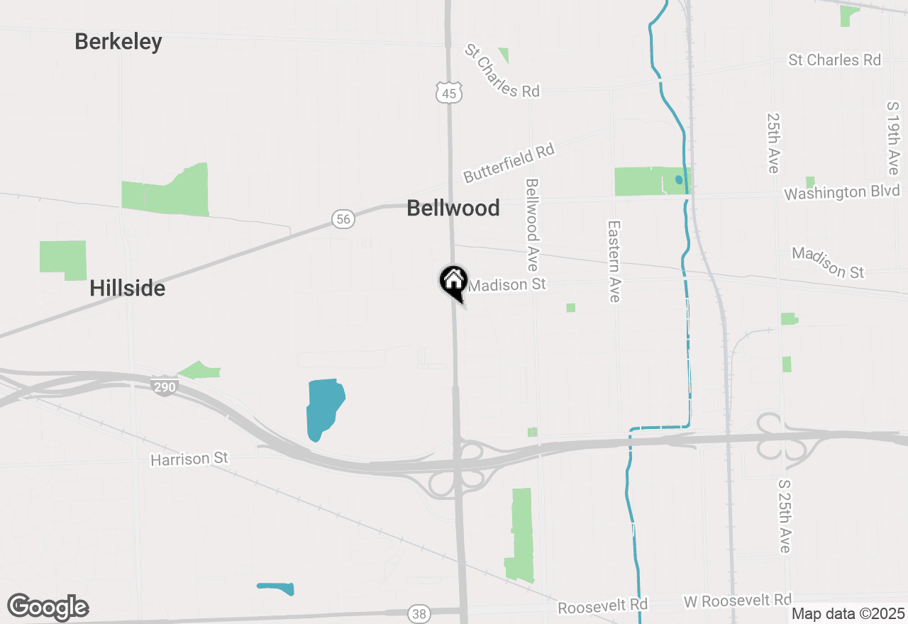 Map of 837 Mannheim Road, Bellwood, IL 60104