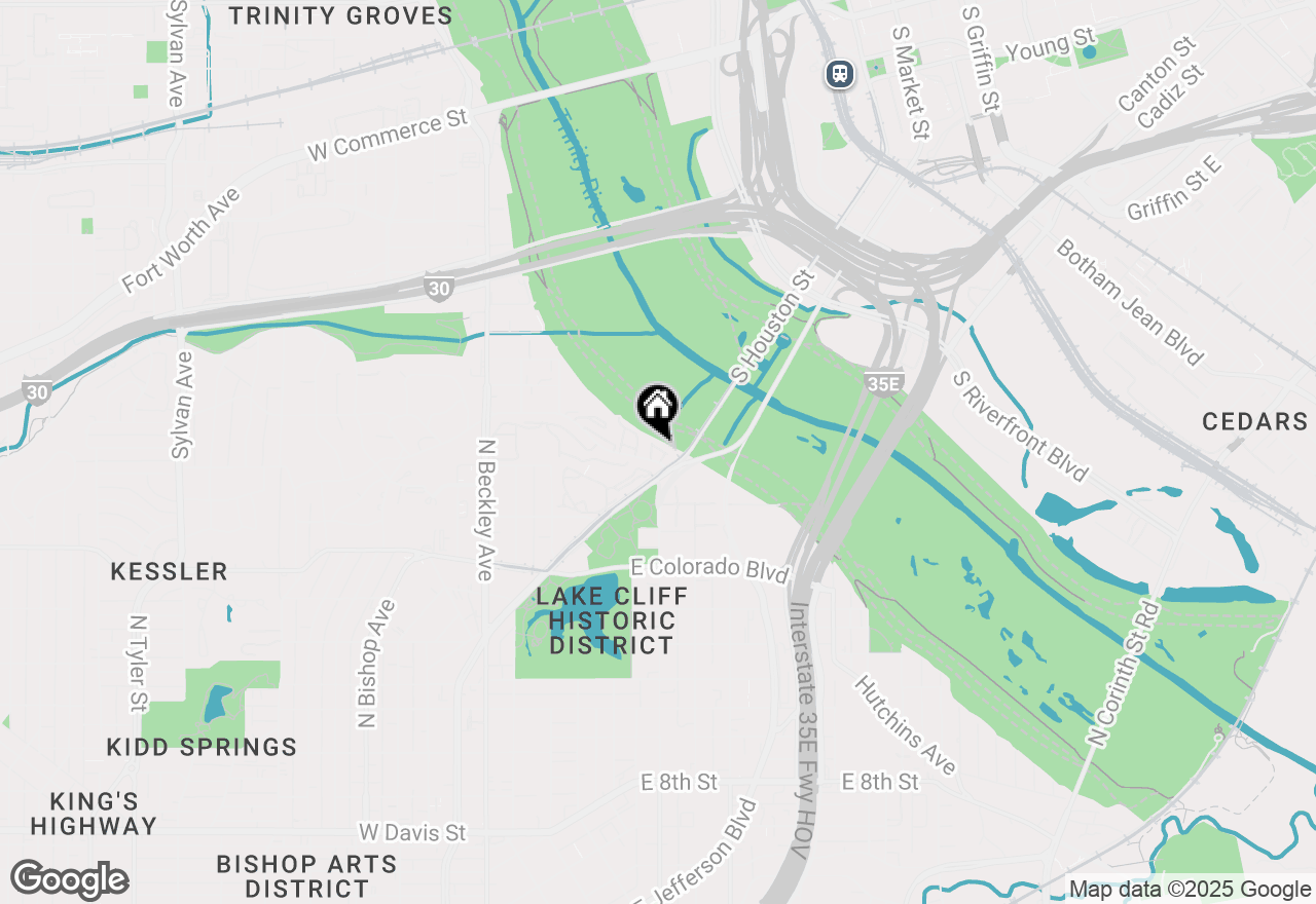 Map of 426 Trinity River Circle, Dallas, TX 75203