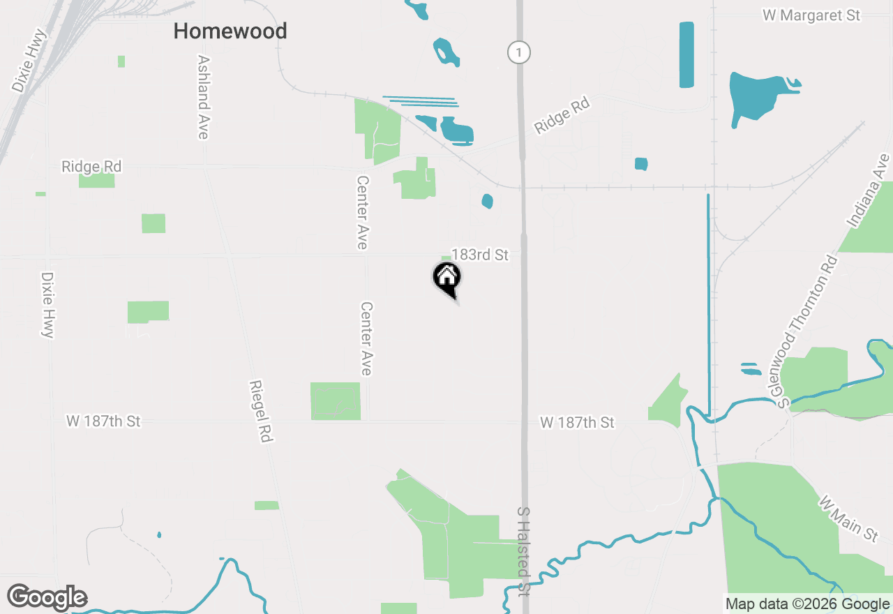 Map of 500 N Illinois Avenue, Glenwood, IL 60425