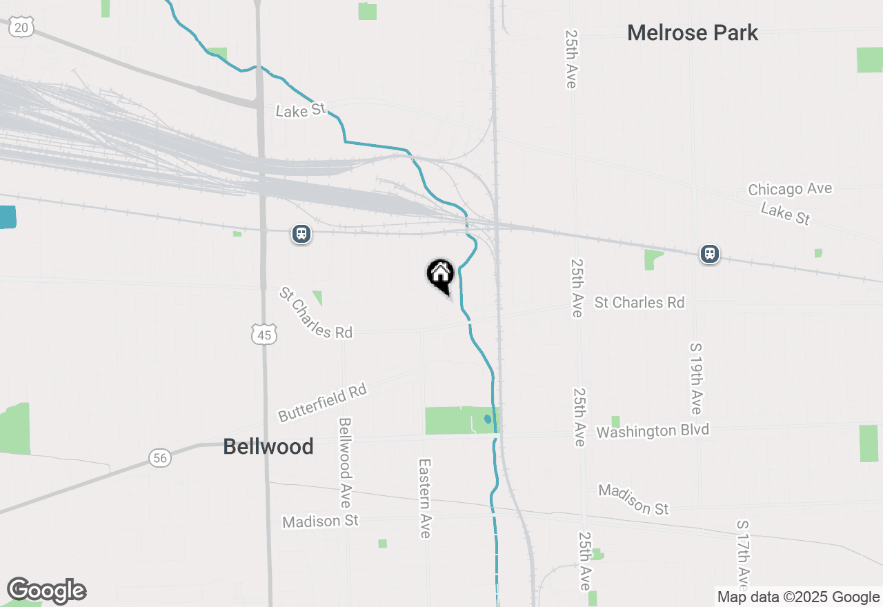 Map of 235 32nd Avenue, Bellwood, IL 60104