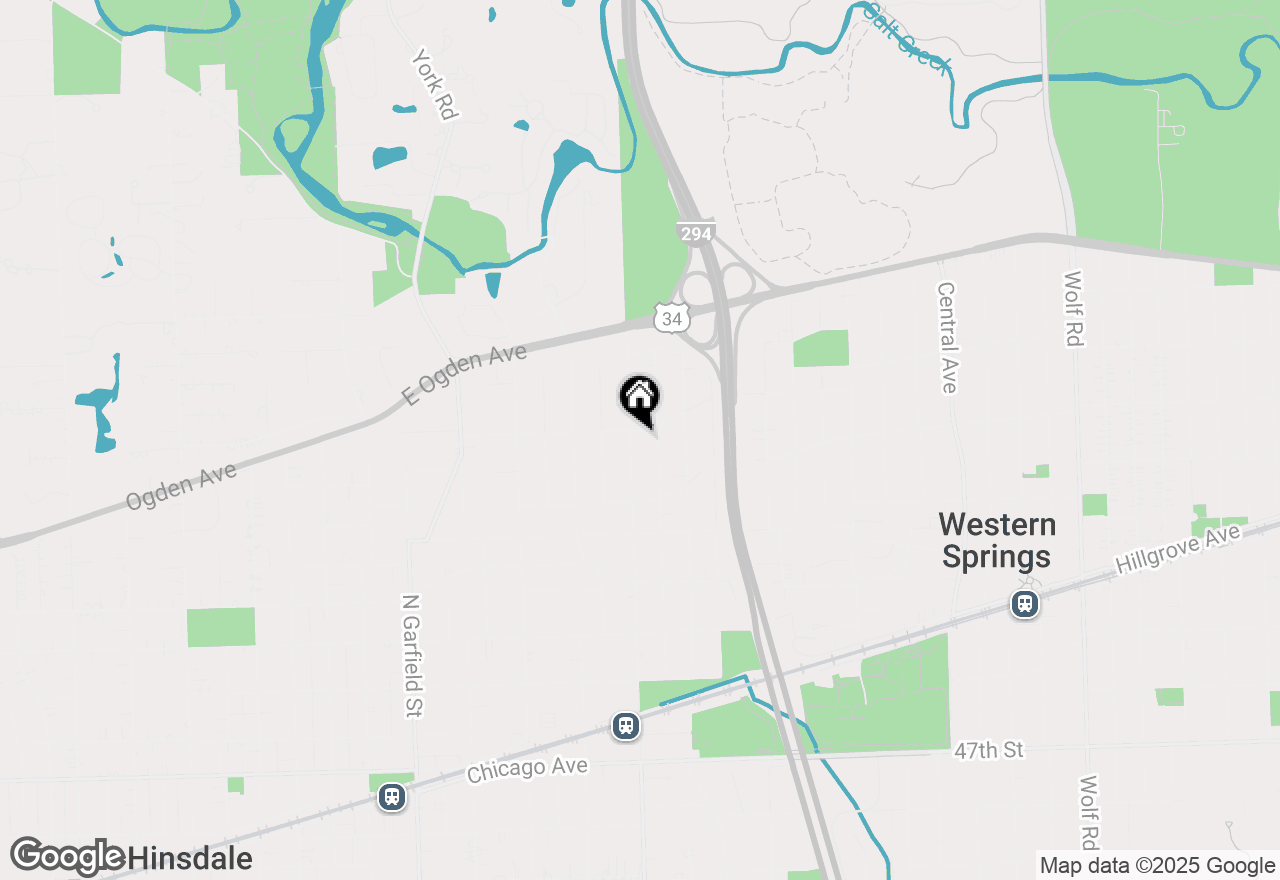 Map of 621 N County Line Road, Hinsdale, IL 60521