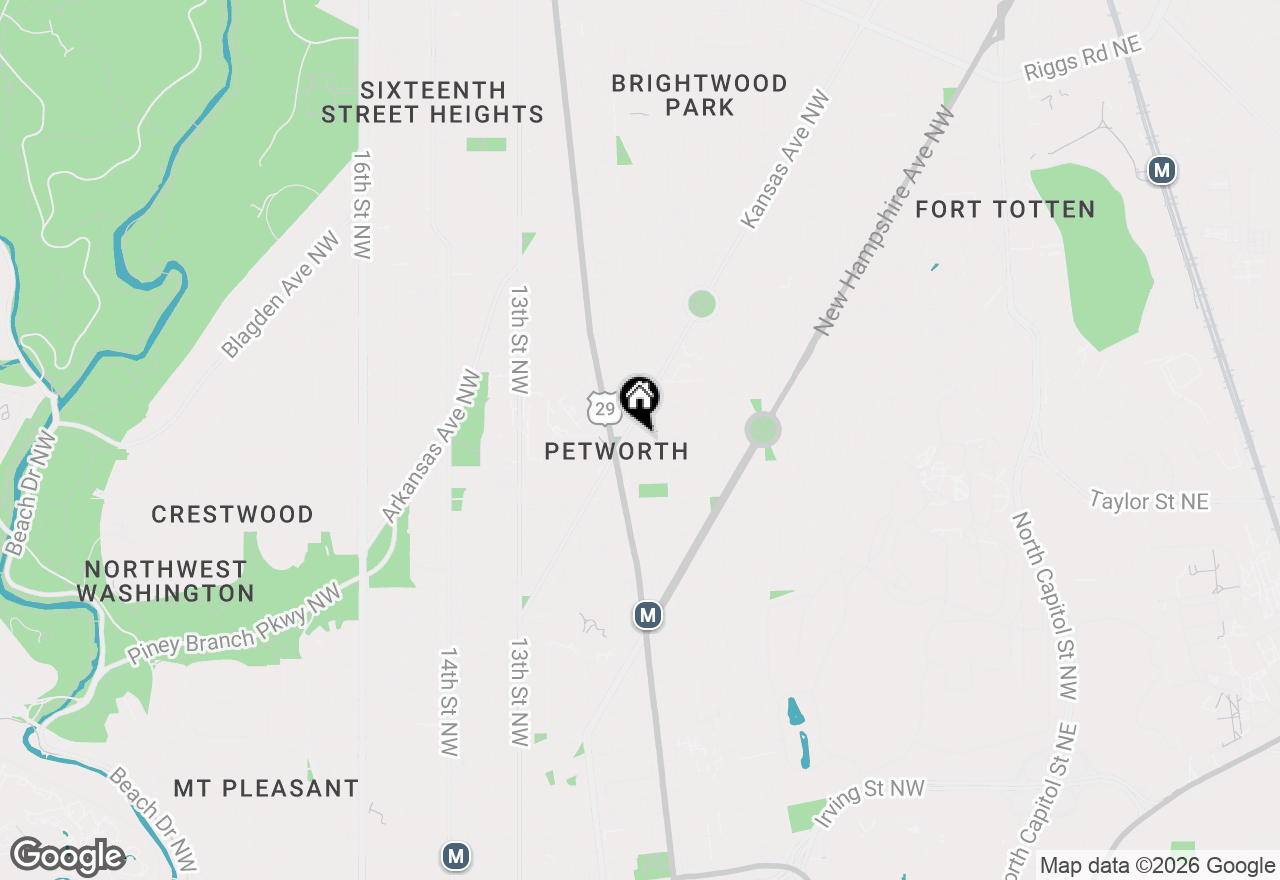 Map of 834 Varnum Street Nw #2, Washington, DC 20011