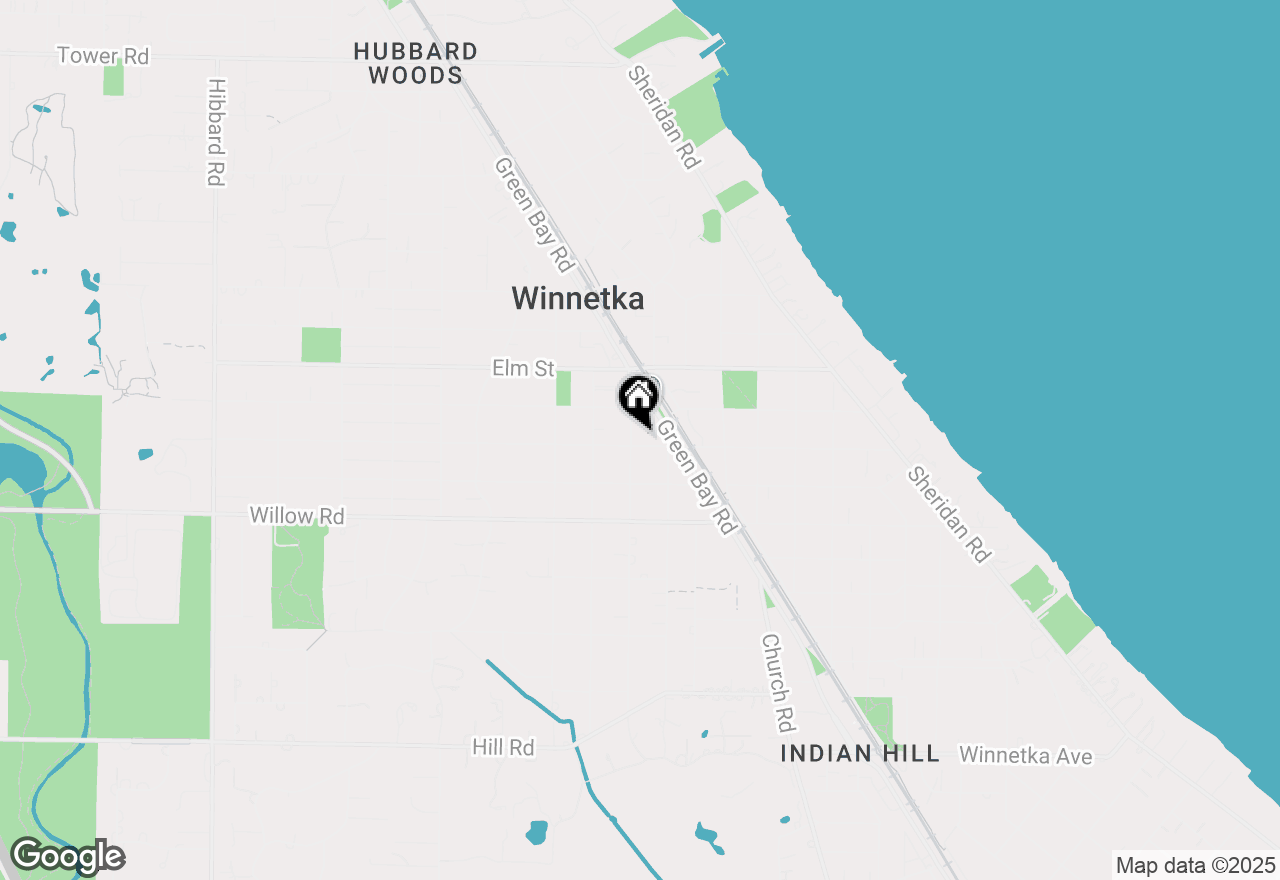 Map of 455 Linden Street, Winnetka, IL 60093