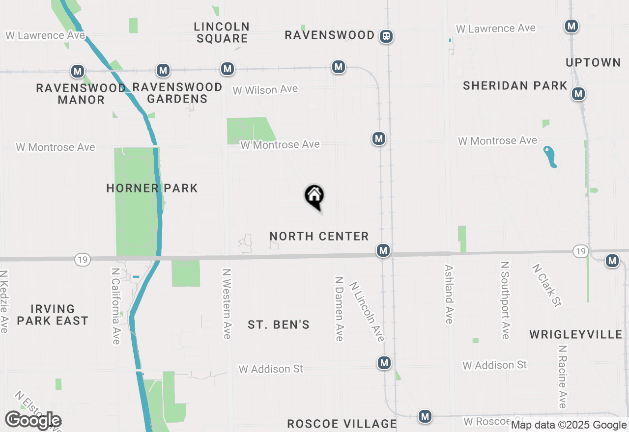 Map of 4128 N Lincoln Avenue #2R, Chicago, IL 60618