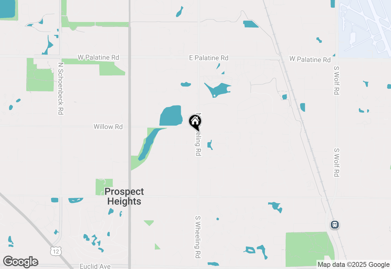 Map of 306 N Wheeling Road, Prospect Heights, IL 60070