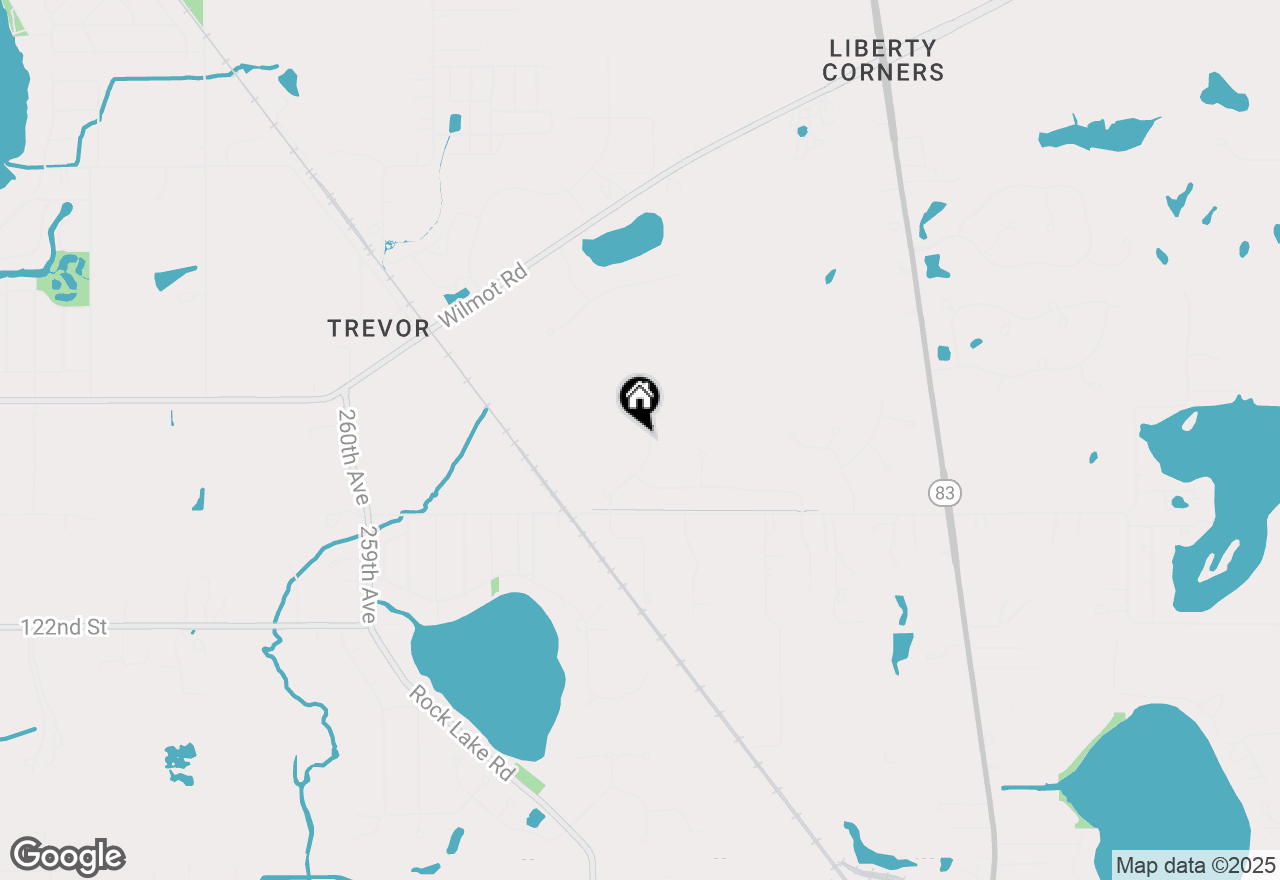 Map of 11614 250th Ave, Trevor, WI 53179