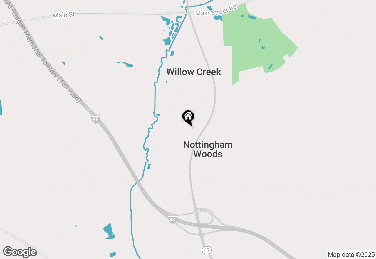 Map of 43w752 Nottingham Drive, Elburn, IL 60119