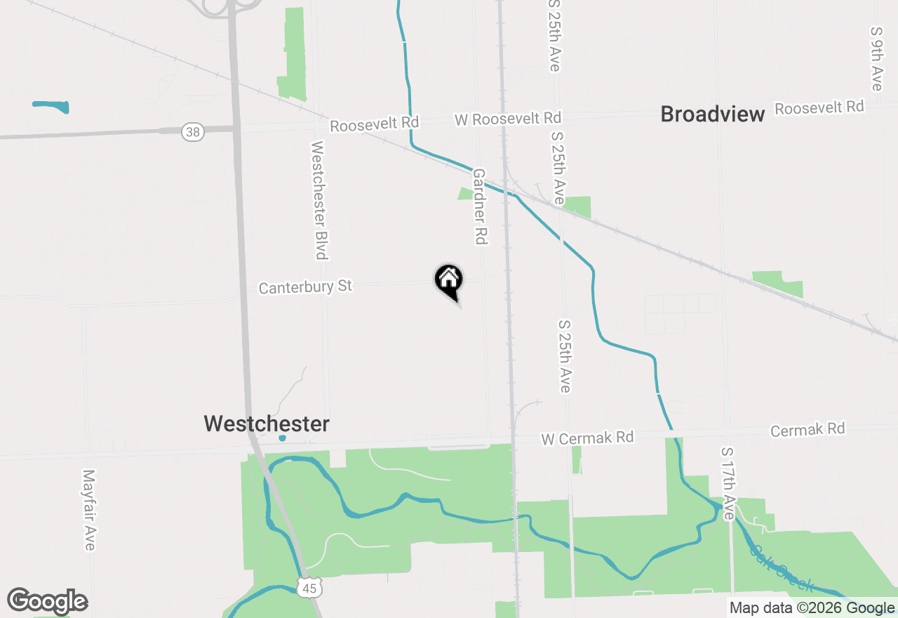 Map of 1643 Manchester Avenue, Westchester, IL 60154