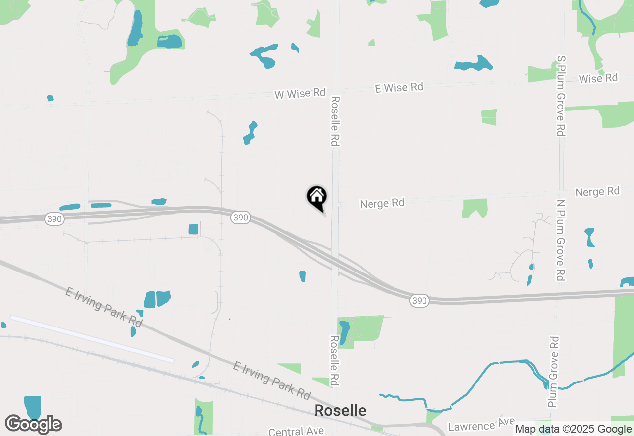 Map of 1630 Myrtle  Park Street, Roselle, IL 60172