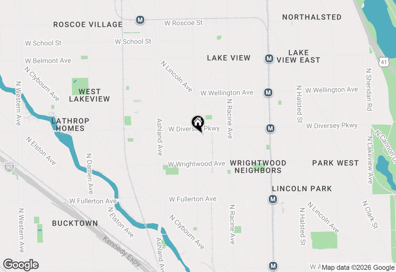 Map of 2737 N Southport Avenue #3, Chicago, IL 60614