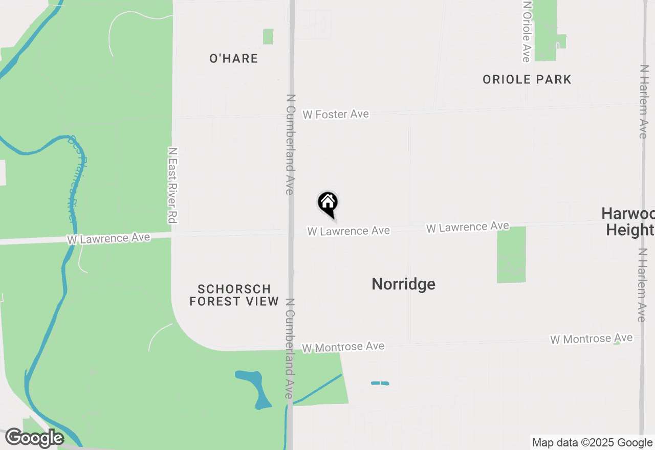 Map of 8268 W Lawrence Avenue, Norridge, IL 60706