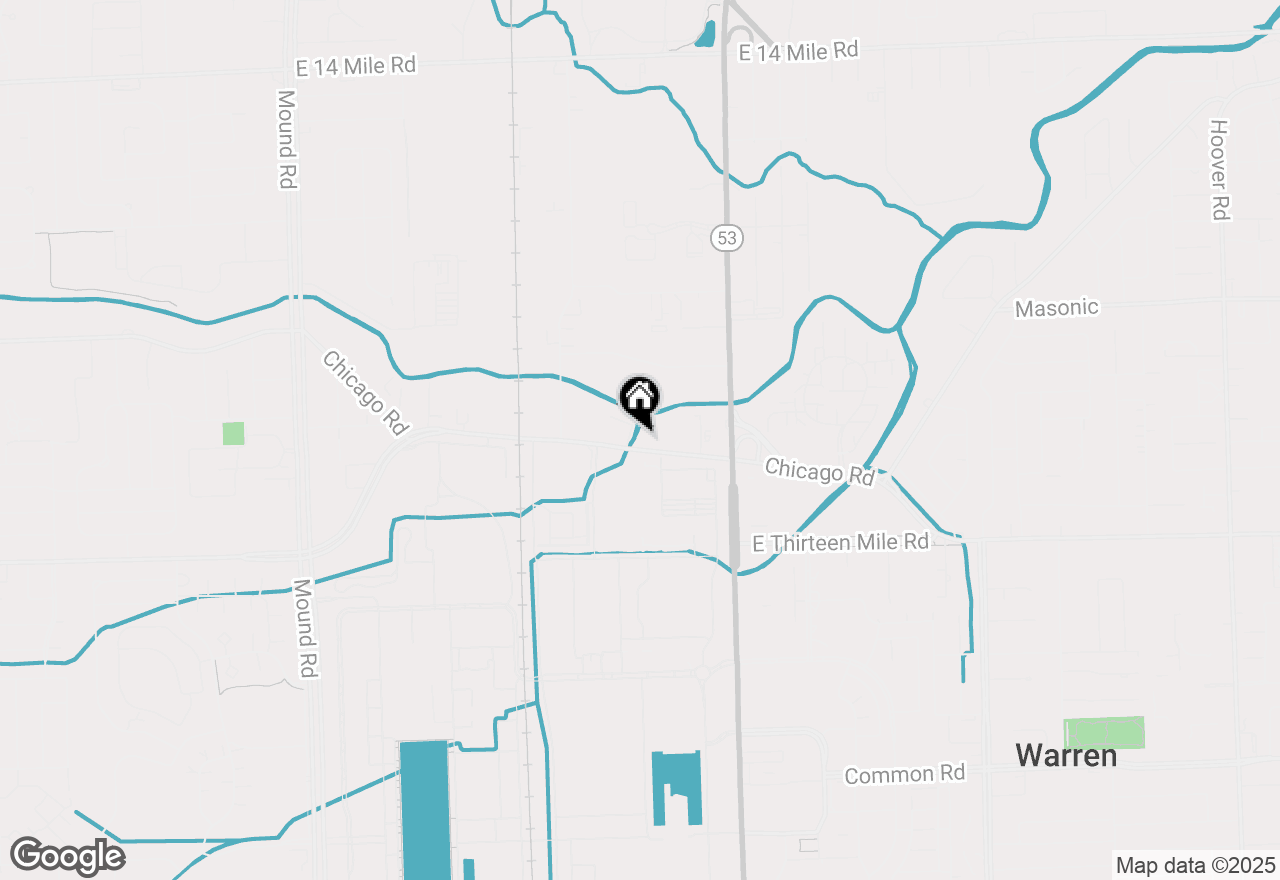 Map of 7231 Chicago Road, Warren, MI 48092