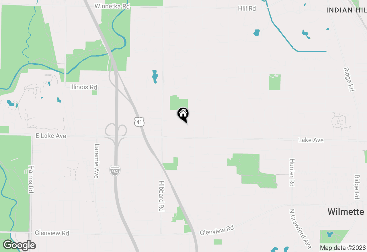 Map of 2938 Indianwood Road, Wilmette, IL 60091