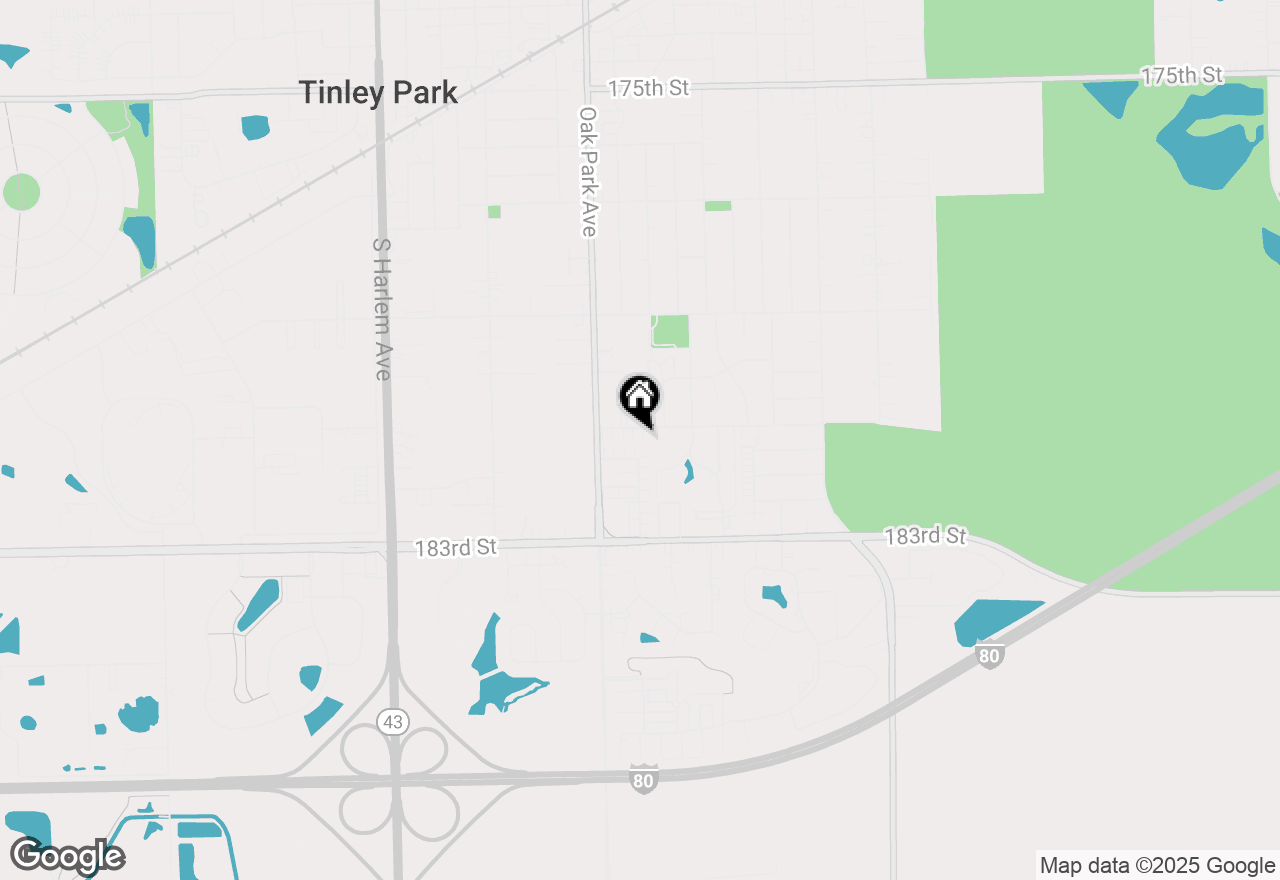 Map of 6713 181st Street, Tinley Park, IL 60477