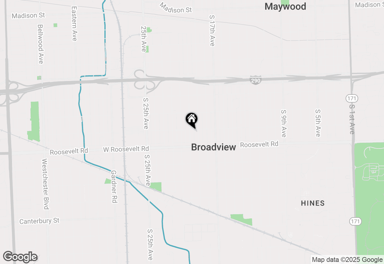 Map of 2103 S 20th Avenue, Broadview, IL 60155