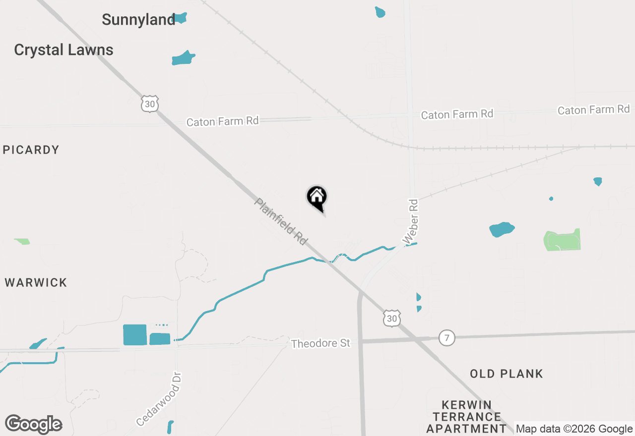 Map of 2021 Leness Lane, Crest Hill, IL 60403