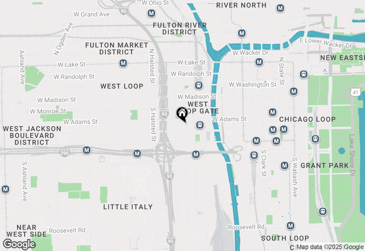 Map of 216 S Jefferson Street #601, Chicago, IL 60661