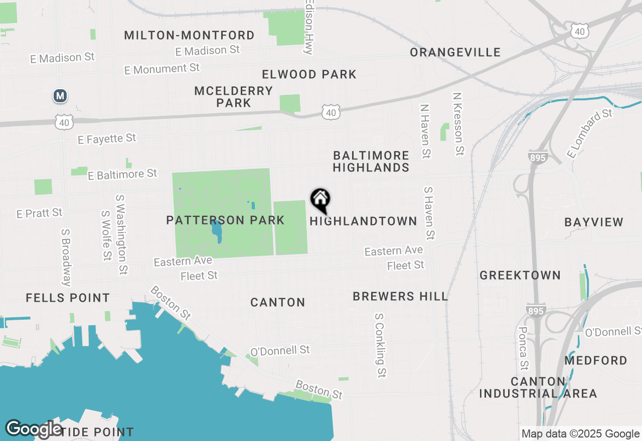 Map of 268 S East Avenue, Baltimore, MD 21224