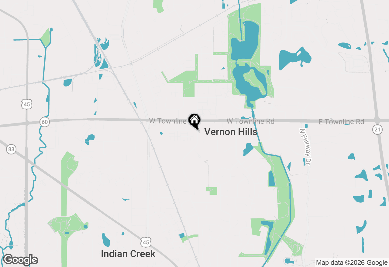 Map of 756 N Aspen Drive, Vernon Hills, IL 60061