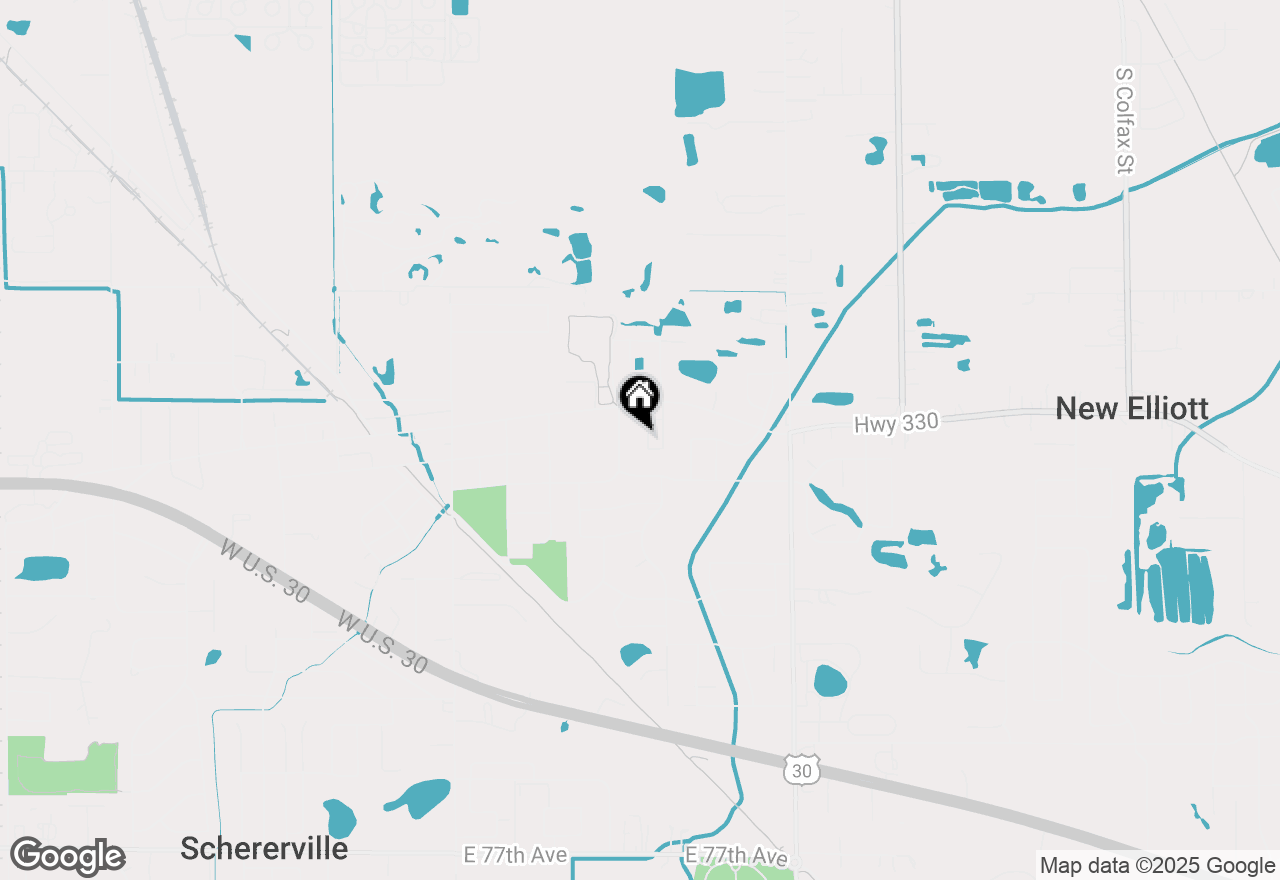 Map of 1636 Britton Drive, Schererville, IN 46375