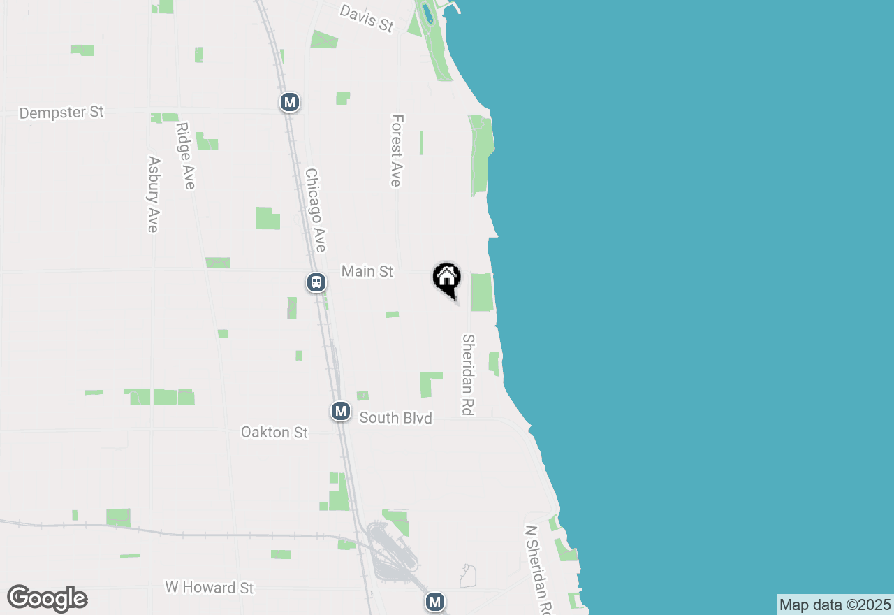 Map of 131 Kedzie Street #1, Evanston, IL 60202