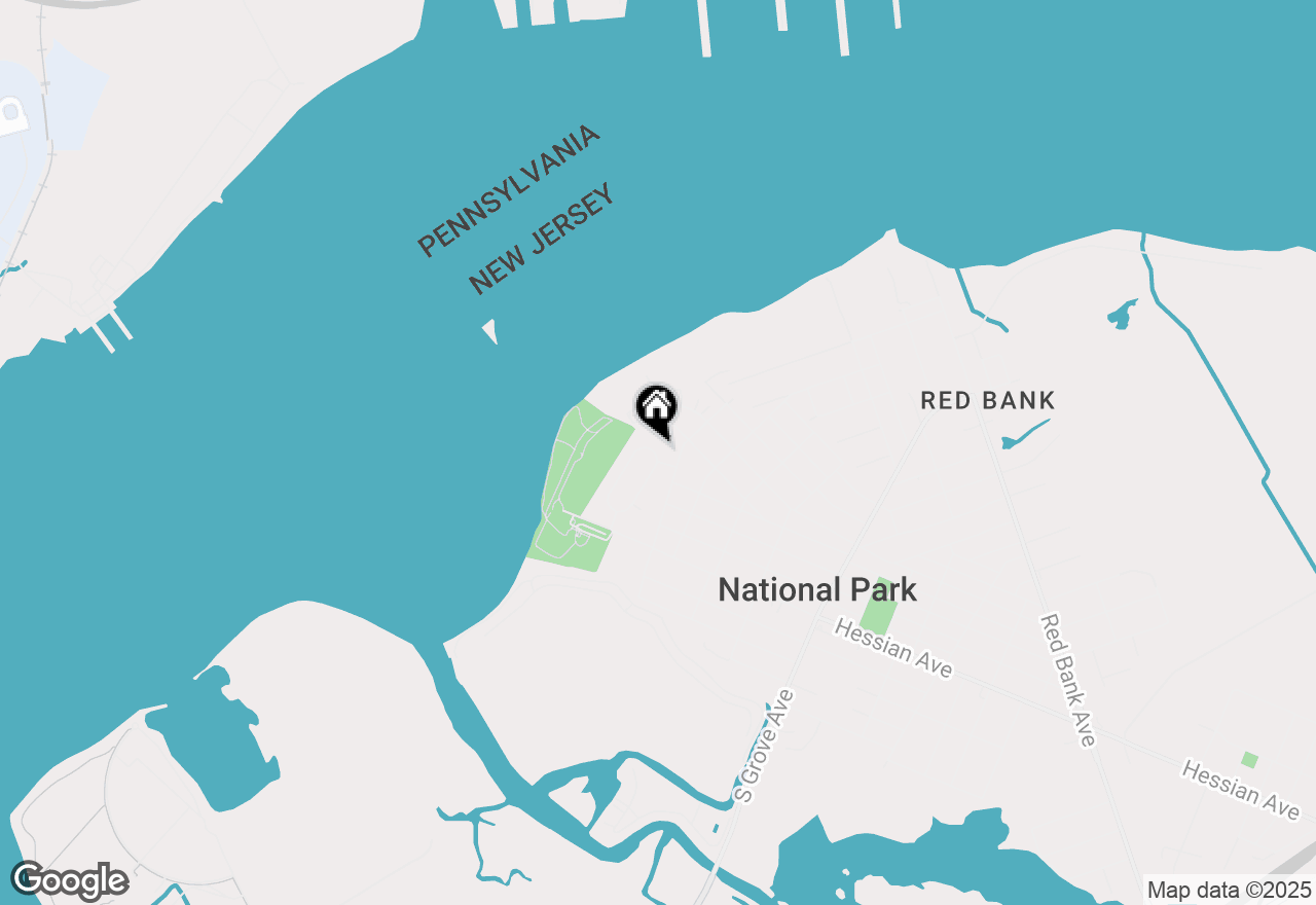 Map of 134 E Military Drive, National Park, NJ 08063