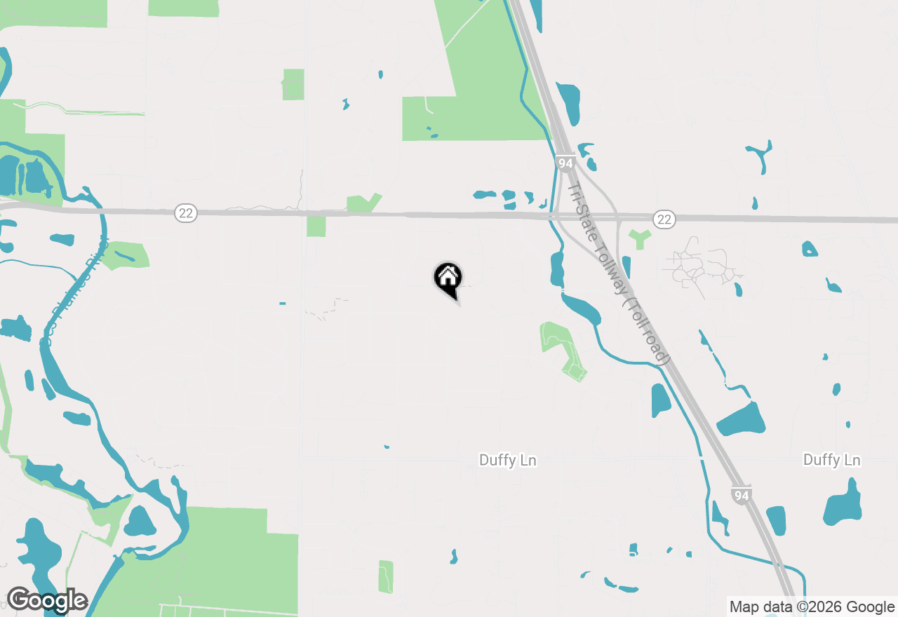 Map of 20 Regent Lane, Lincolnshire, IL 60069
