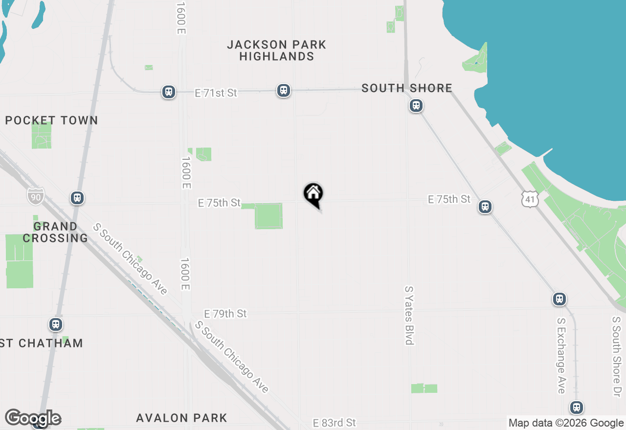 Map of 7527 S Chappel Avenue, Chicago, IL 60649
