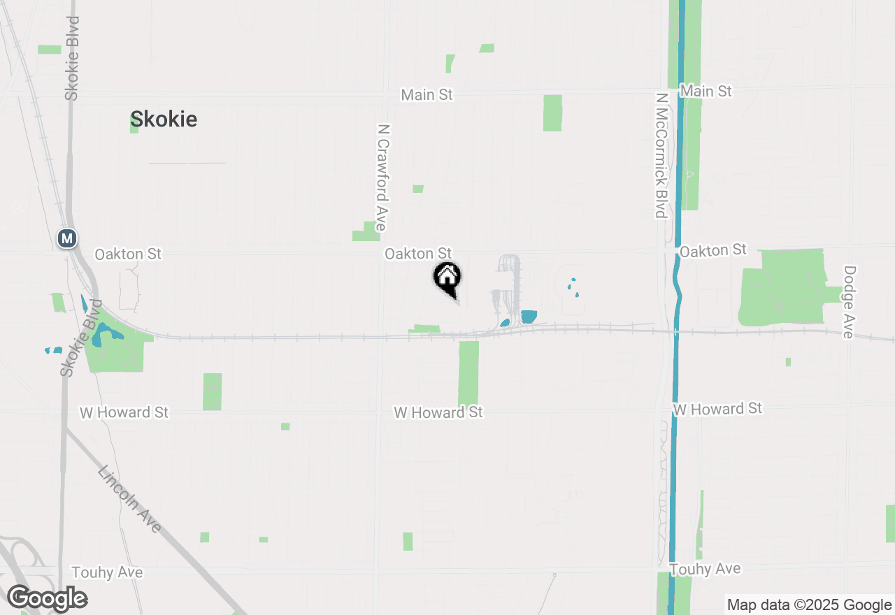 Map of 3818 Hull Street, Skokie, IL 60076