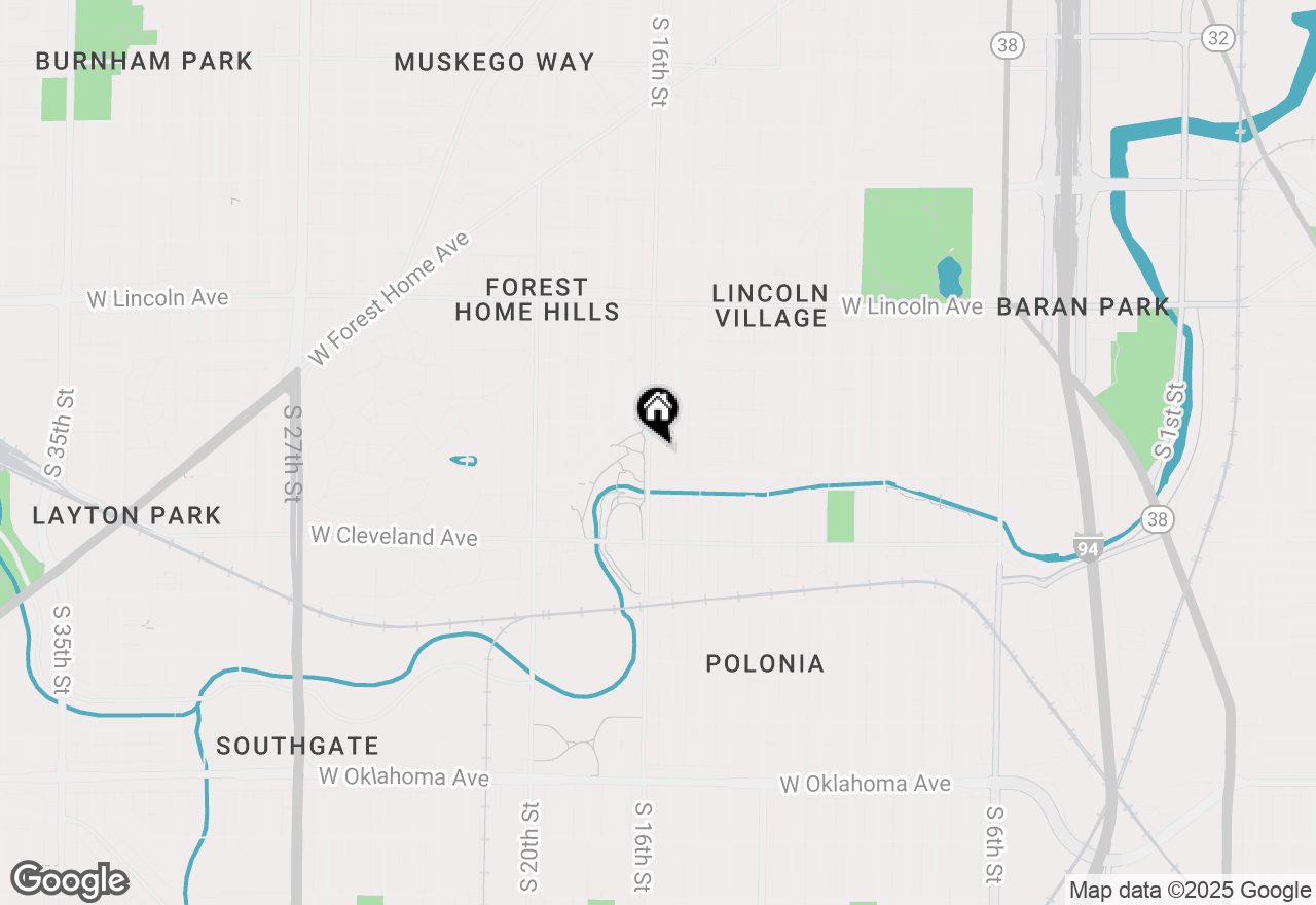 Map of 2540 S 16th St, Milwaukee, WI 53215