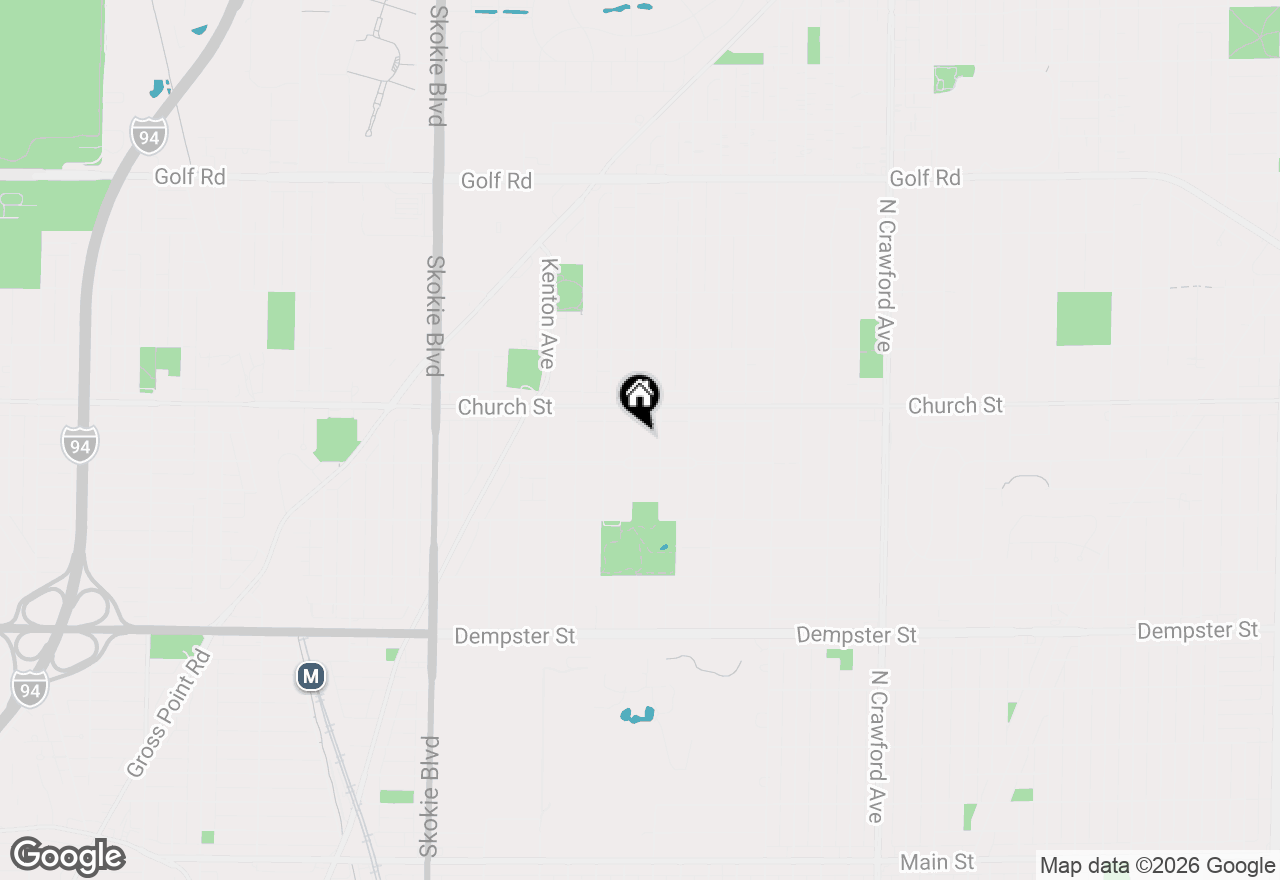 Map of 9117 Kenneth Avenue, Skokie, IL 60076