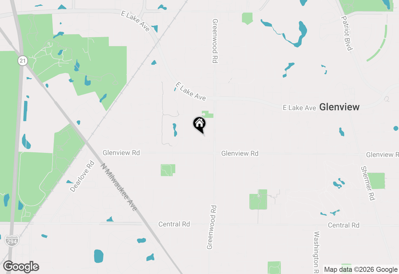 Map of 1038 Elmdale Road, Glenview, IL 60025